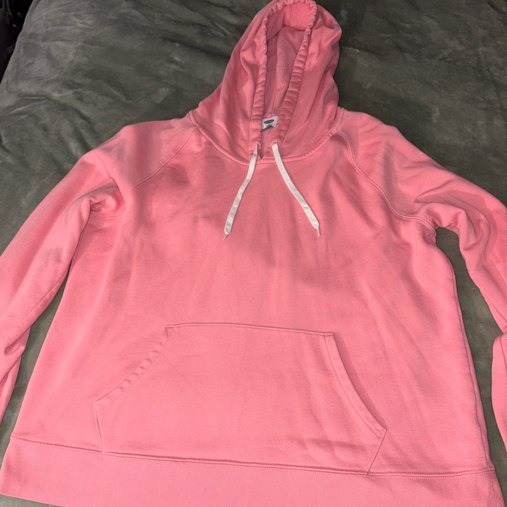 Old Navy Pink Oversized Hoodie Sweatshirt